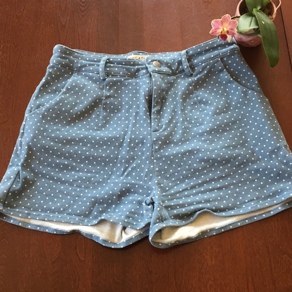 Sugarhill high-waisted polka dot shorts